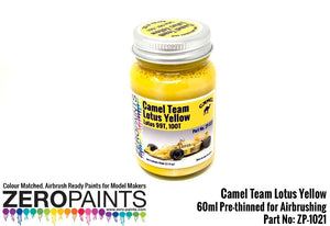Peinture Zero Paints ZP-1021 Team Camel Lotus Yellow (99T -100T) 60 ml