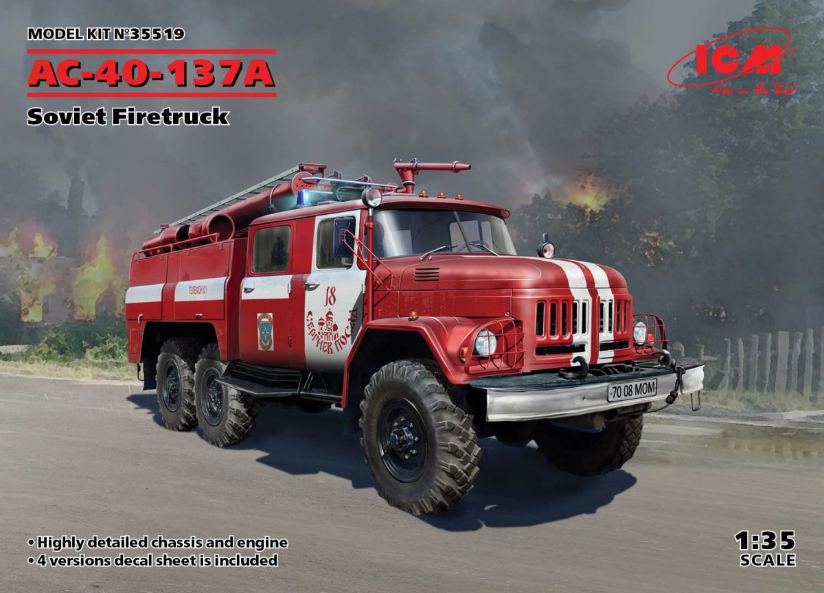 Camion de pompiers soviétique ICM 35519 AC-40-137A 1/35