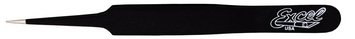 Pince à épiler à pointe droite Excel Hobby Tools 30421 (noire)