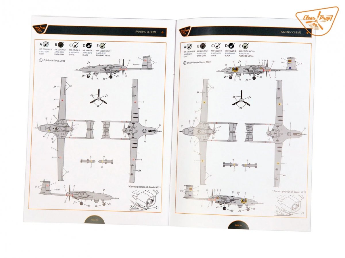 Clear Prop! CP72037 TB.2 UAV en service polonais - Kit de démarrage 1/72 – image 10
