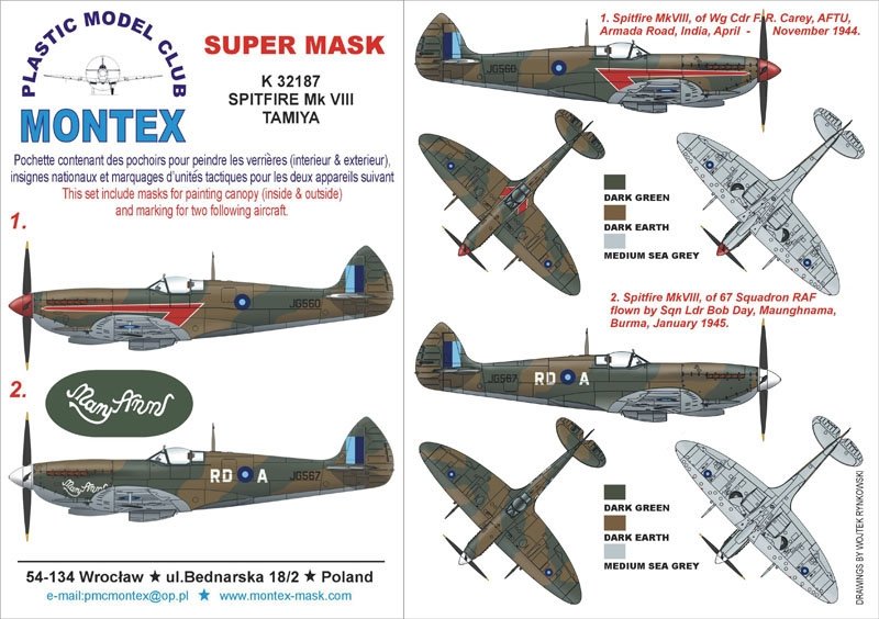 Montex K32187 Spitfire VIII 1/32