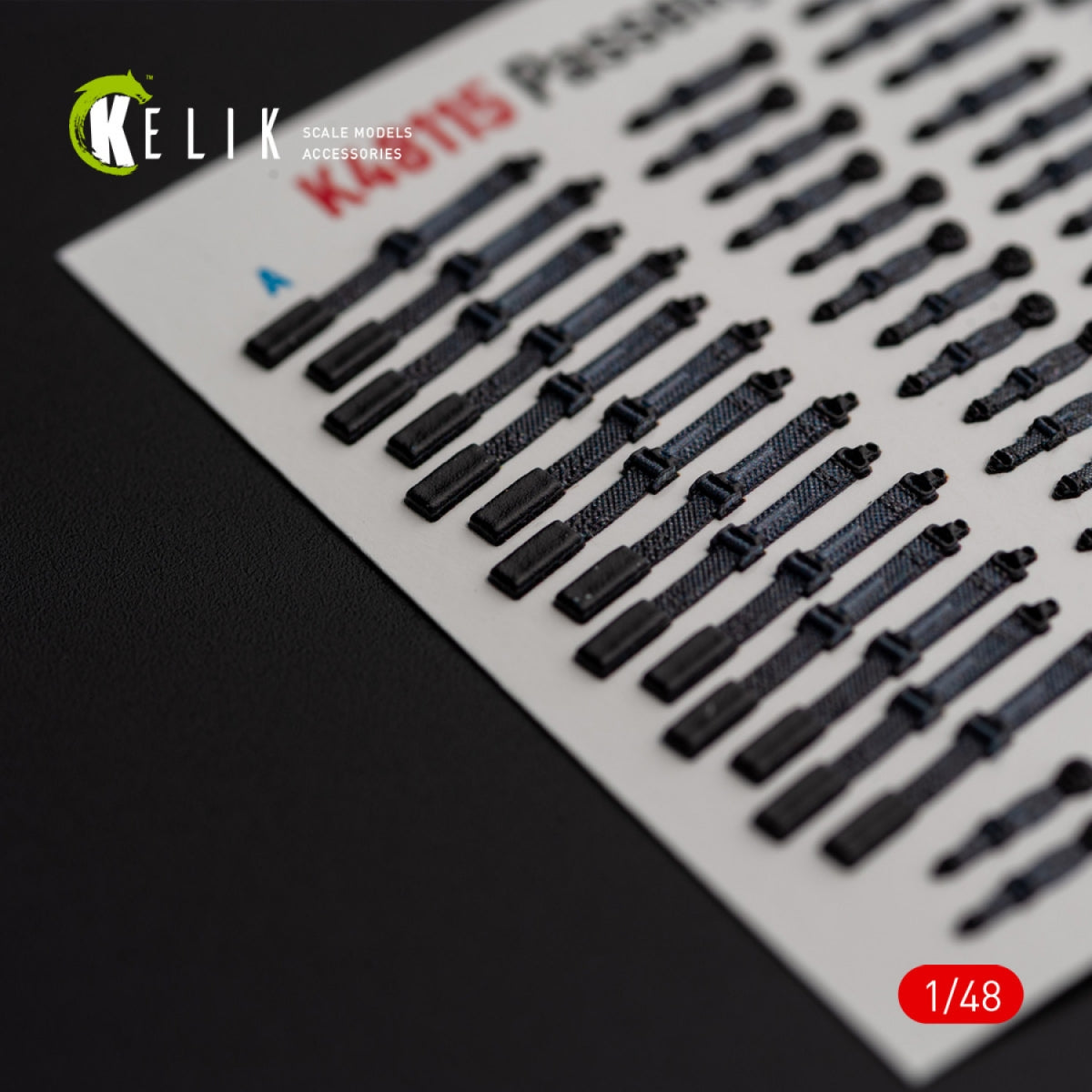 Ceintures de sécurité passagers KELIK K48115 pour MH-60/UH-60 Black Hawk - décalcomanies 3D intérieures pour kit ICM 1/48 – image 3