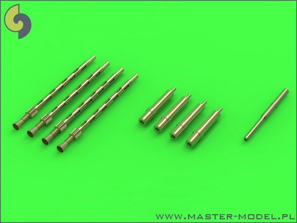 Master AM-48-111 De Havilland Mosquito NF Mk.II / FB Mk.VI - Kit de tube Pitot et d'armement (mitrailleuses Browning .303 et embouts Hispano 20 mm)