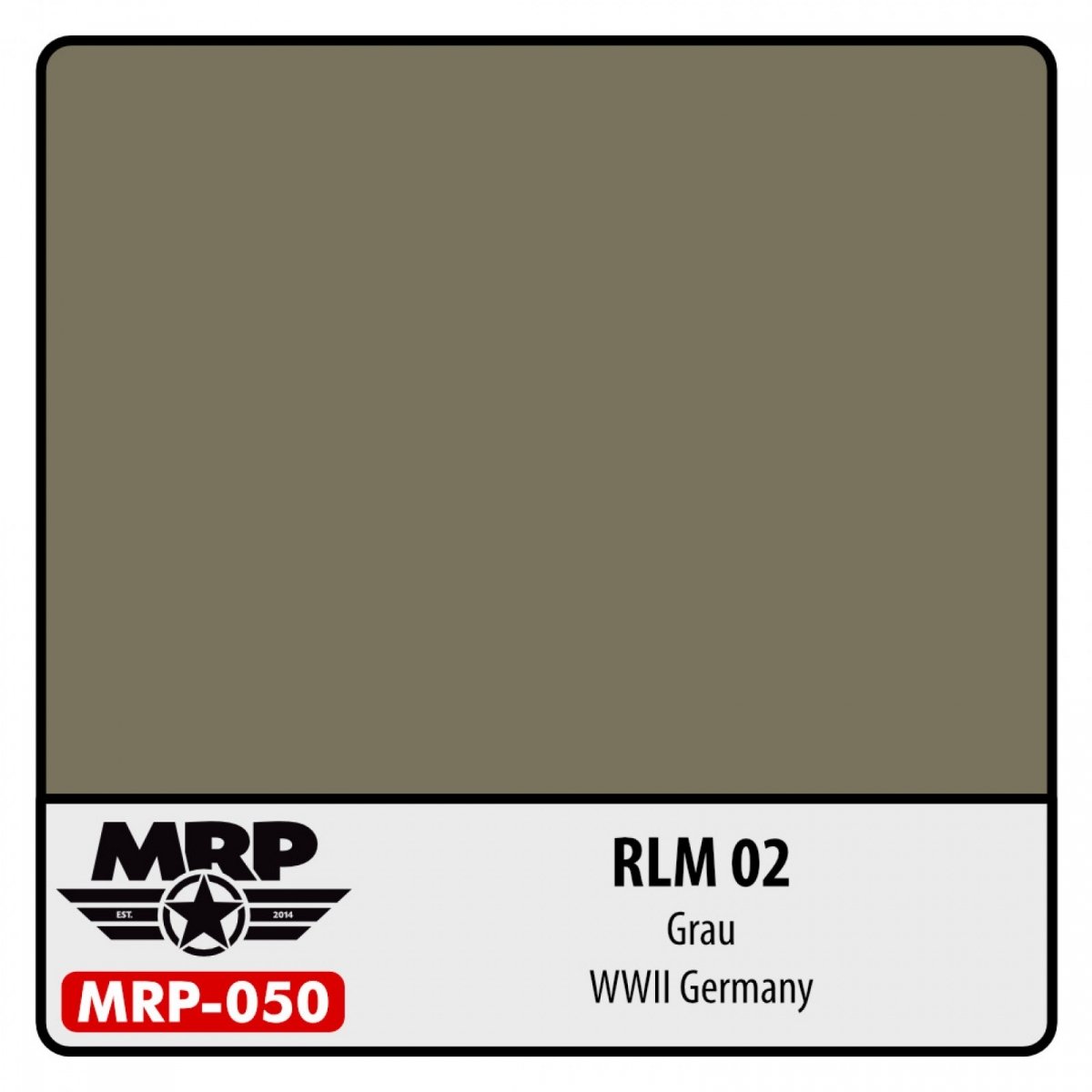 Peinture MR. Paint MRP-050 RLM 02 Gris Seconde Guerre mondiale Allemande 30 ml