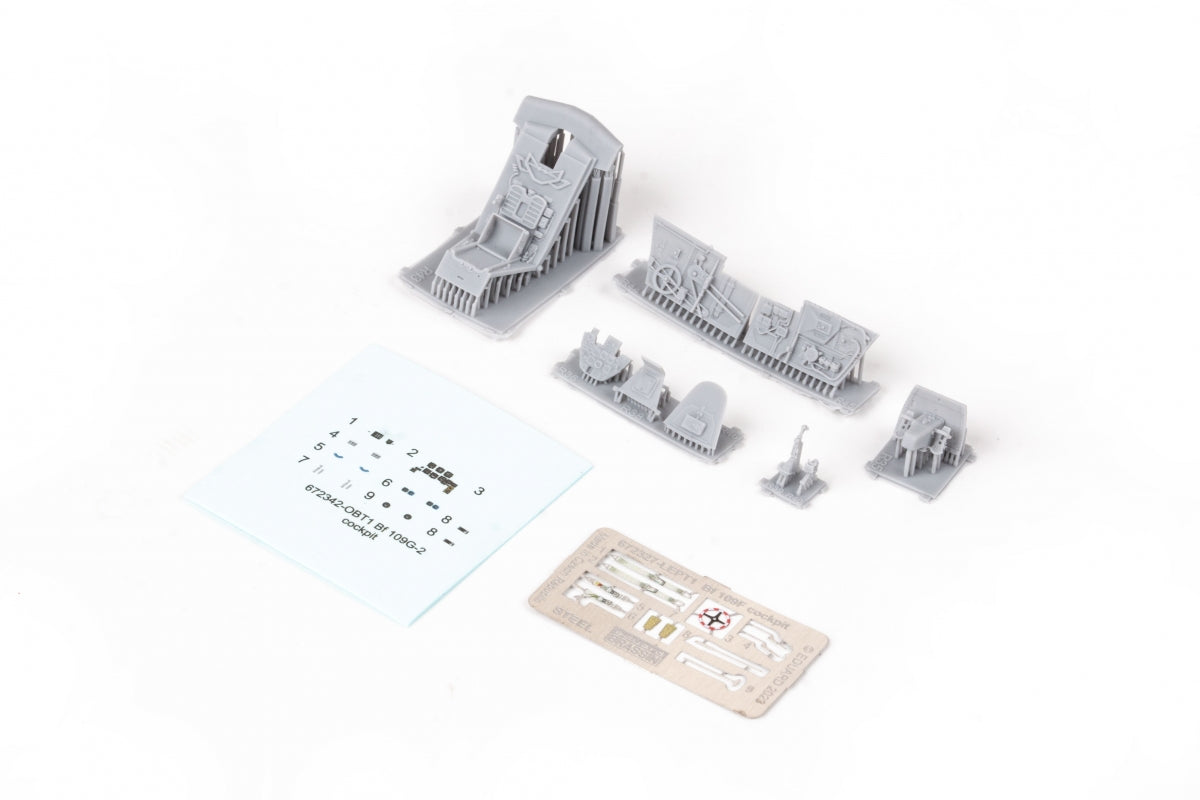Maquette Eduard 672342 Bf 109G-2 cockpit (impression) Eduard 1/48