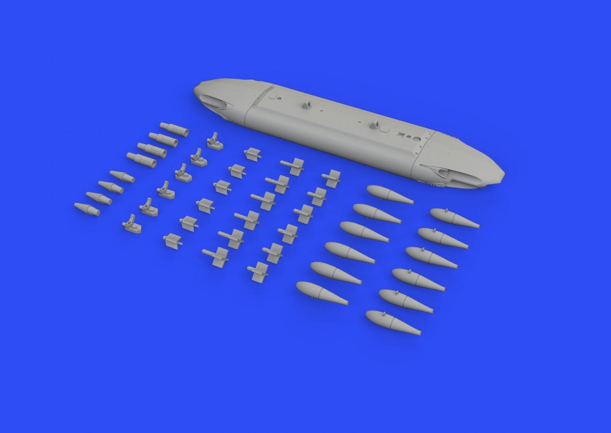 Distributeur Eduard 648566 SUU-20 avec bombes BDU-33 et Mk.76, échelle 1/48 – imagen 2