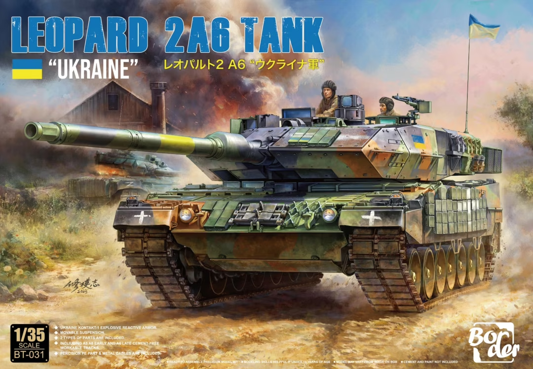 Maquette Border BT-031 Leopard 2A6 « UKRAINE » 1/35