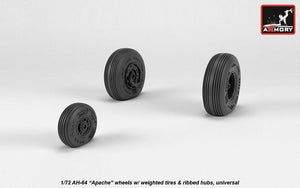 Roues Armory Models AW72336 AH-64 Apache avec pneus lestés et moyeux nervurés, échelle 1/72 – Bild 2