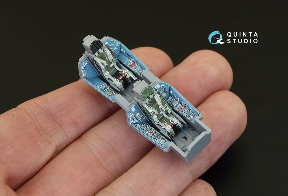 Intérieur imprimé en 3D et coloré sur papier décalcomanie Quinta Studio QD48001 Yak-3 (pour kit Zvezda 4814) 1/48 – image 7