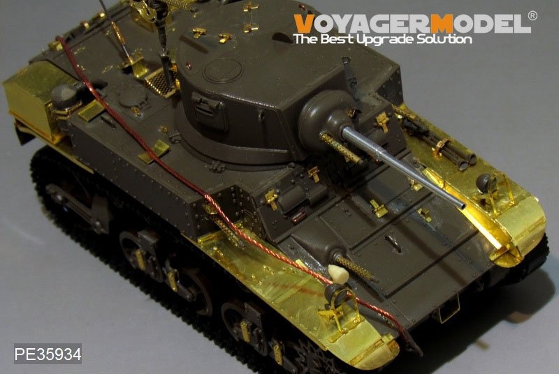 Maquette Voyager PE35934, char léger américain M3 Stuart de la Seconde Guerre mondiale (modèle de base) pour Tamiya 35360 au 1/35 – image 8