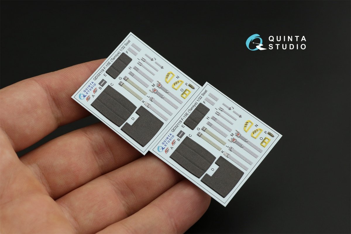 Intérieur imprimé en 3D et coloré sur papier décalcomanie Quinta Studio QD32119 F-15E (Tamiya) 1/32 – image 13