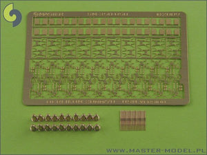 Master SM-350-050 Oerlikon 20mm type USN - canon complet en trois dimensions, éléments tournés et gravés (20 pièces)