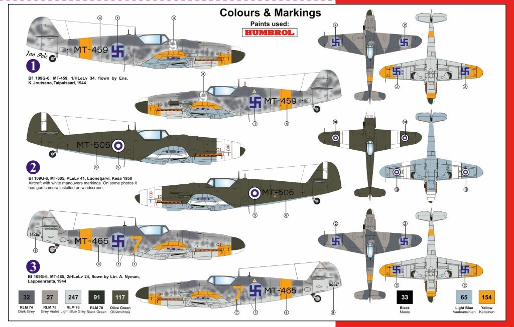 Maquette AZmodel AZ7517U Messerschmitt Bf 109G-6 SANS BOÎTE 1/72 – image 2