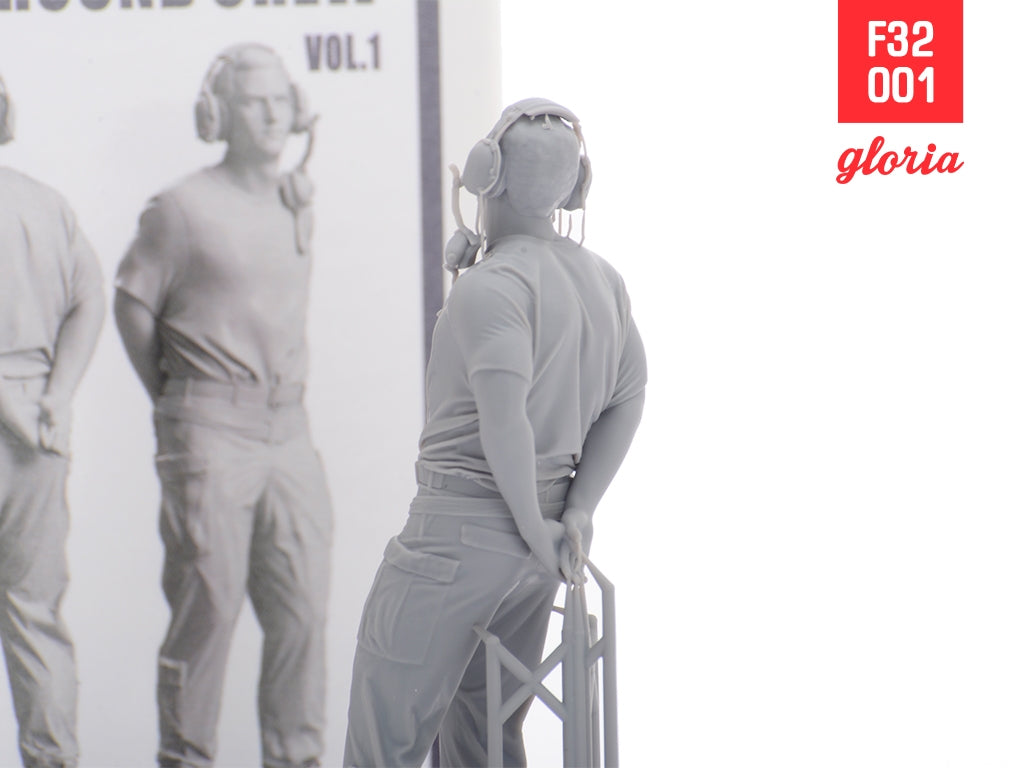 Gloria F32001 Équipe au sol de l&amp;#39;US Air Force vol.1 Figurines imprimées en 3D à l&amp;#39;échelle 1/32 – immagine 5