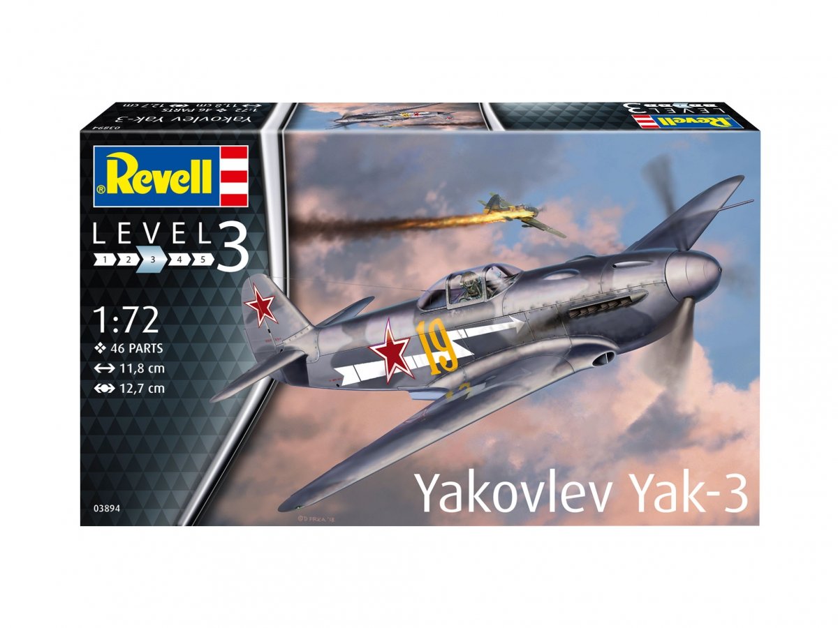 Maquette Revell 63894 Yakovlev Yak-3 avec accessoires, échelle 1/72