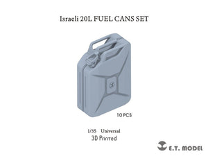 Ensemble de bidons d&amp;#39;essence israéliens ET Model P35-304 de 20 L (impression 3D) à l&amp;#39;échelle 1/35