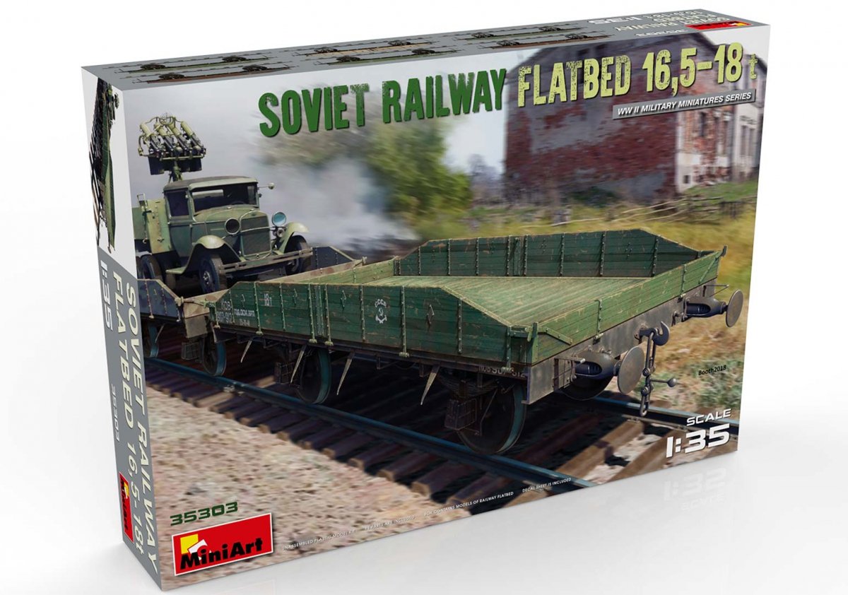 MiniArt 35303 Plateau ferroviaire soviétique 16,5-18t (1/35) – imagen 2