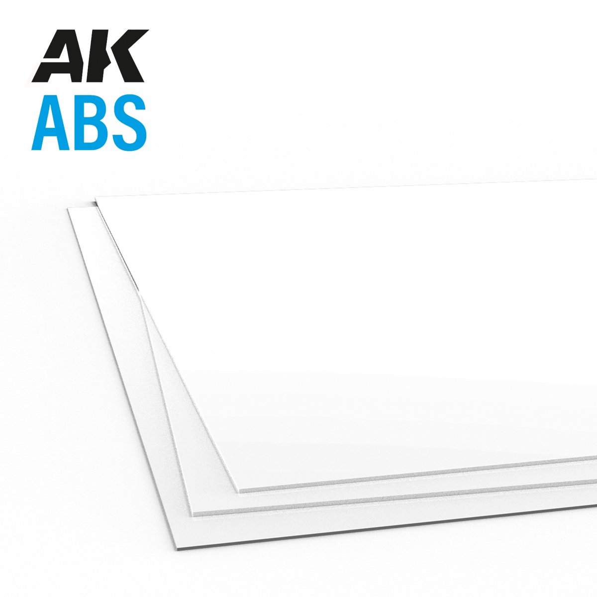 AK Interactive AK6737, plaque ABS de 0,3 mm d'épaisseur x 245 x 195 mm, conditionnée en sachets de 3.