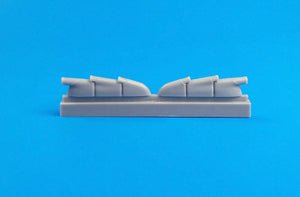CMK Q48265 Hurricane Mk.I - Échappements (type à triple éjecteur) pour maquette Airfix au 1/48