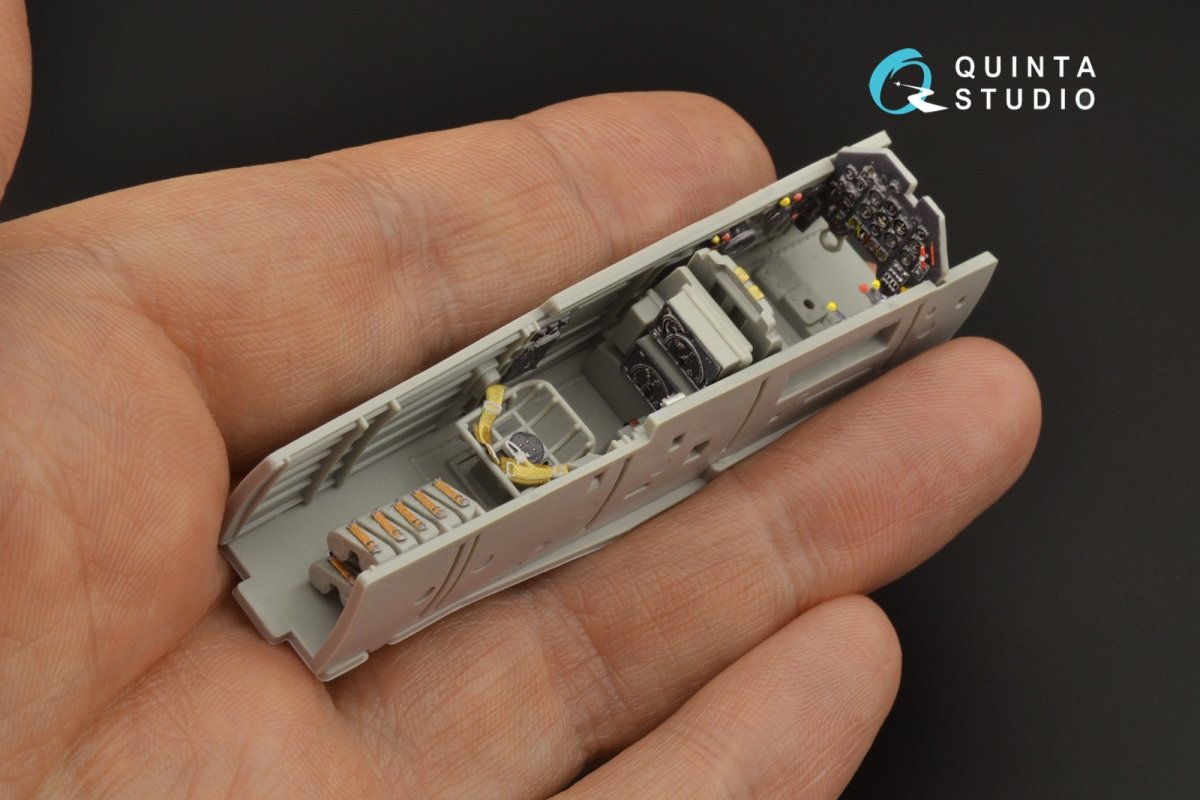 Intérieur imprimé en 3D et coloré sur papier décalcomanie Quinta Studio QD48206 Ju 87B-2/R-2 (Italeri) 1/48 – image 6