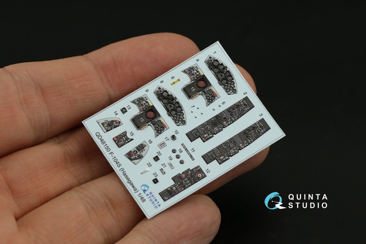 Intérieur imprimé en 3D et coloré sur papier décalcomanie Quinta Studio QD48150 F-104S (Hasegawa) 1/48 – immagine 10