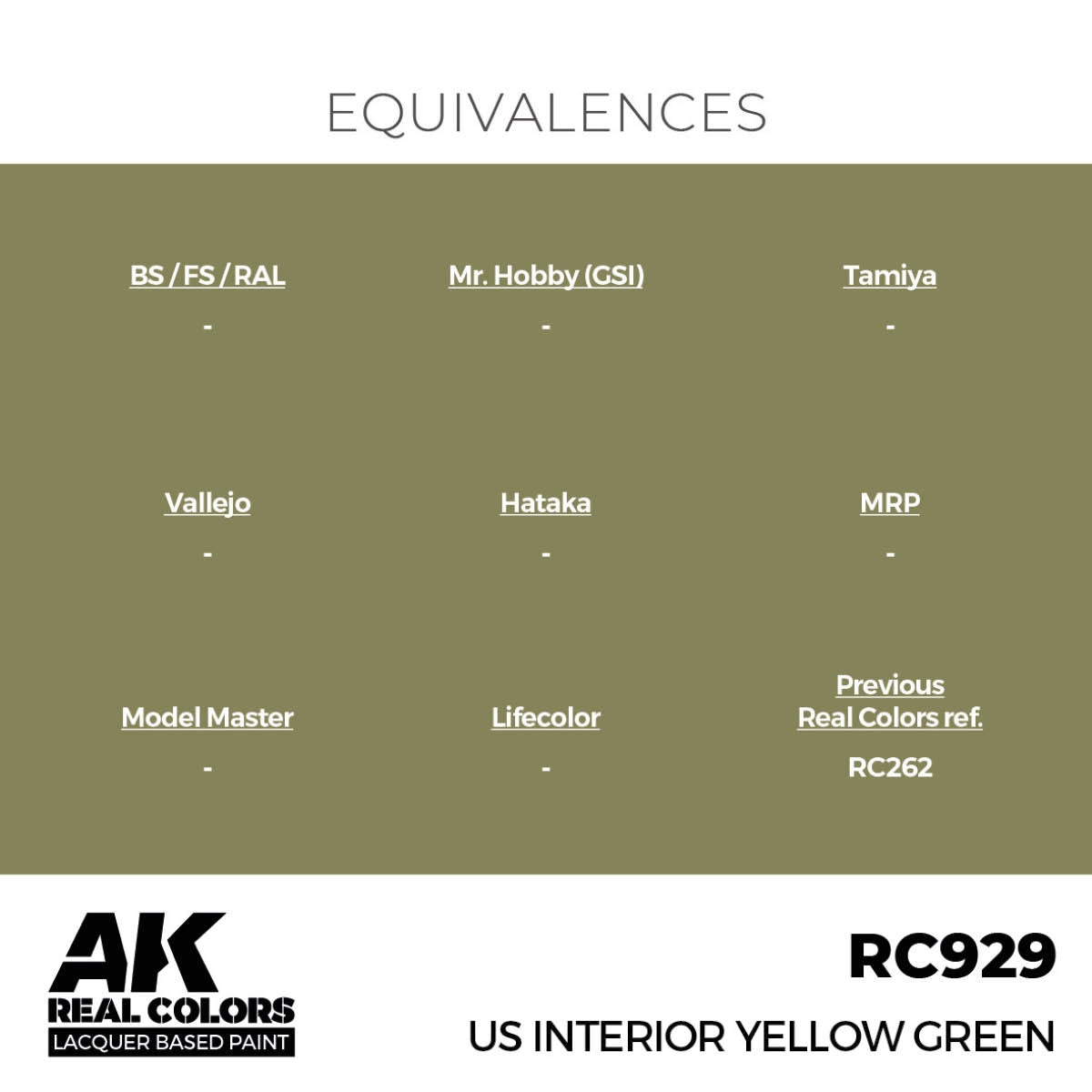 AK Interactive RC929 Intérieur US Jaune Vert 17 ml  – imagen 2