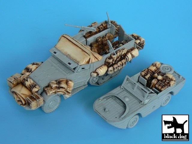 Black Dog T72016 M3 Half Track + véhicule amphibie pour Trumpeter 1/72