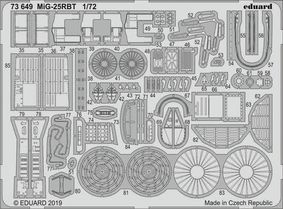Eduard 73649 MiG-25RBT 1/72 ICM  – imagen 2