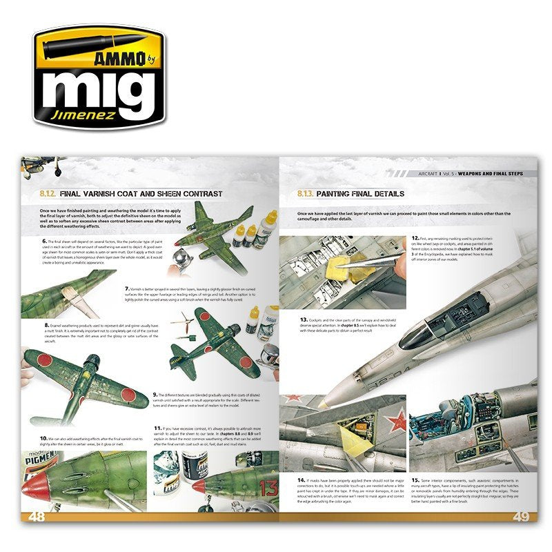 AMMO de Mig Jimenez 6054 ENCYCLOPÉDIE DES TECHNIQUES DE MODÉLISME D&amp;#39;AVIONS VOL.5 : ÉTAPES FINALES (Anglais) – immagine 3