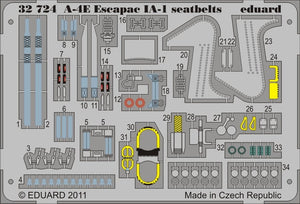 Eduard 32724 A-4E Escapac IA-1 ceintures de sécurité 1/32 Trumpeter