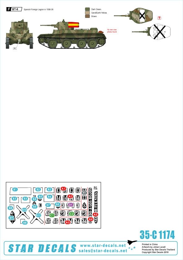 Star Decals 35-C1174 Guerre civile espagnole n° 6 1/35 – immagine 2