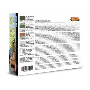 Coffret de peinture acrylique Lifecolor XS16, motif Armée de l&amp;#39;air hellénique, lot de 2 (6 x 22 ml). – immagine 2