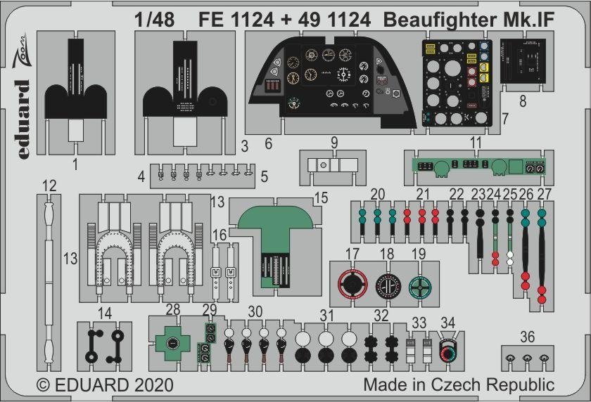 Maquette Eduard BIG49275 Beaufighter Mk. IF pour Revell au 1/48 – image 2