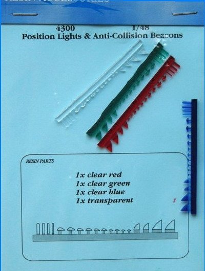 Feux de position et balises anticollision Aires 4300 1/48 TAMIYA
