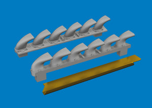 Eduard 672406 Bf 109G-6 Échappements (IMPRESSION) Tamiya 1/72 – immagine 3