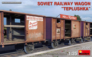 MiniArt 35300 WAGON FERROVIAIRE SOVIÉTIQUE « TEPLUSHKA » 1/35