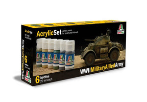 ITALERI 440AP - Ensemble acrylique militaire allié de la Seconde Guerre mondiale