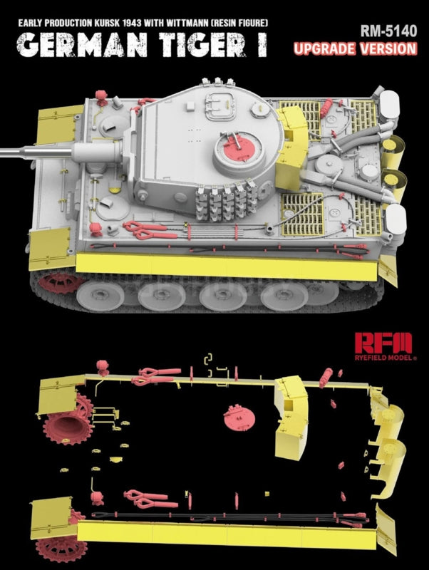 Maquette Rye Field Model 5140 Tiger I, version améliorée Wittmann Kursk 1943 (première production) à l&amp;#39;échelle 1/35 – immagine 4