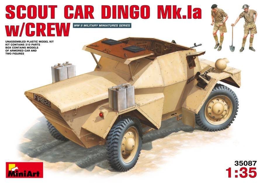 MiniArt 35087 Voiture de reconnaissance britannique DINGO Mk.Ia avec équipage (1/35)