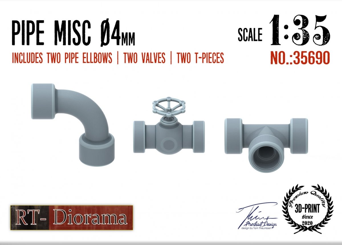 RT-Diorama 35690 Tuyaux divers 4 mm 1/35 – Bild 2