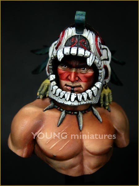 Young Miniatures YH1819 Guerrier aztèque 1/10 – immagine 4