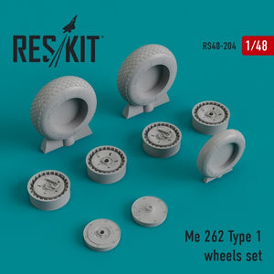 RESKIT RS48-0204 Me.262 Type 1 jeu de roues 1/48