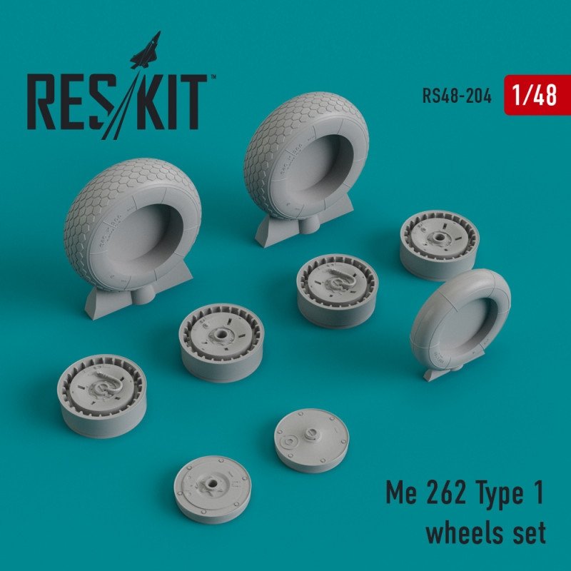 RESKIT RS48-0204 Me.262 Type 1 jeu de roues 1/48