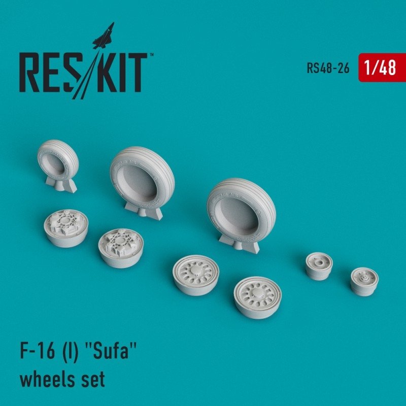 RESKIT RS48-0026 F-16 (I) « Sufa » jeu de roues 1/48