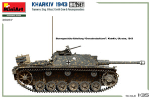 Miniart 36067 Kharkiv 1943 : Tram &amp;amp; Stug. III Ausf. G avec équipage. GRAND ENSEMBLE 1/35 – image 9