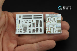 Intérieur imprimé en 3D et coloré sur papier décalcomanie Quinta Studio QD72091 F-4D (Fine Molds) 1/72 – image 6