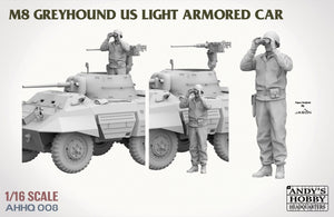 Andy&amp;#39;s Hobby Headquarters AHHQ-008 M8 Greyhound Voiture blindée légère américaine 1/16  – immagine 6