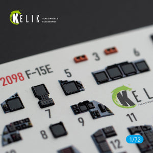 KELIK K72098 F-15E - décalcomanies 3D intérieures pour maquette GWH au 1/72 – imagen 10