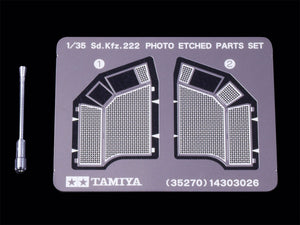 Tamiya 35270 Sd.Kfz.222 avec pièces photo-découpées (1/35) – imagen 4