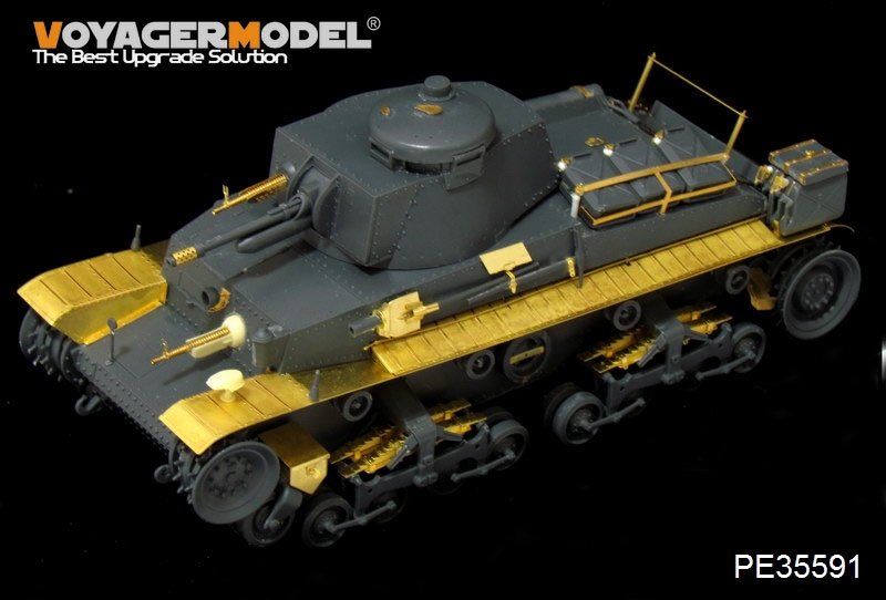 Maquette Voyager PE35591 Pz.Kpfw.35(t) allemand de la Seconde Guerre mondiale (canon de mitrailleuse inclus) (OU ACADEMY 13280 1/35 – immagine 3